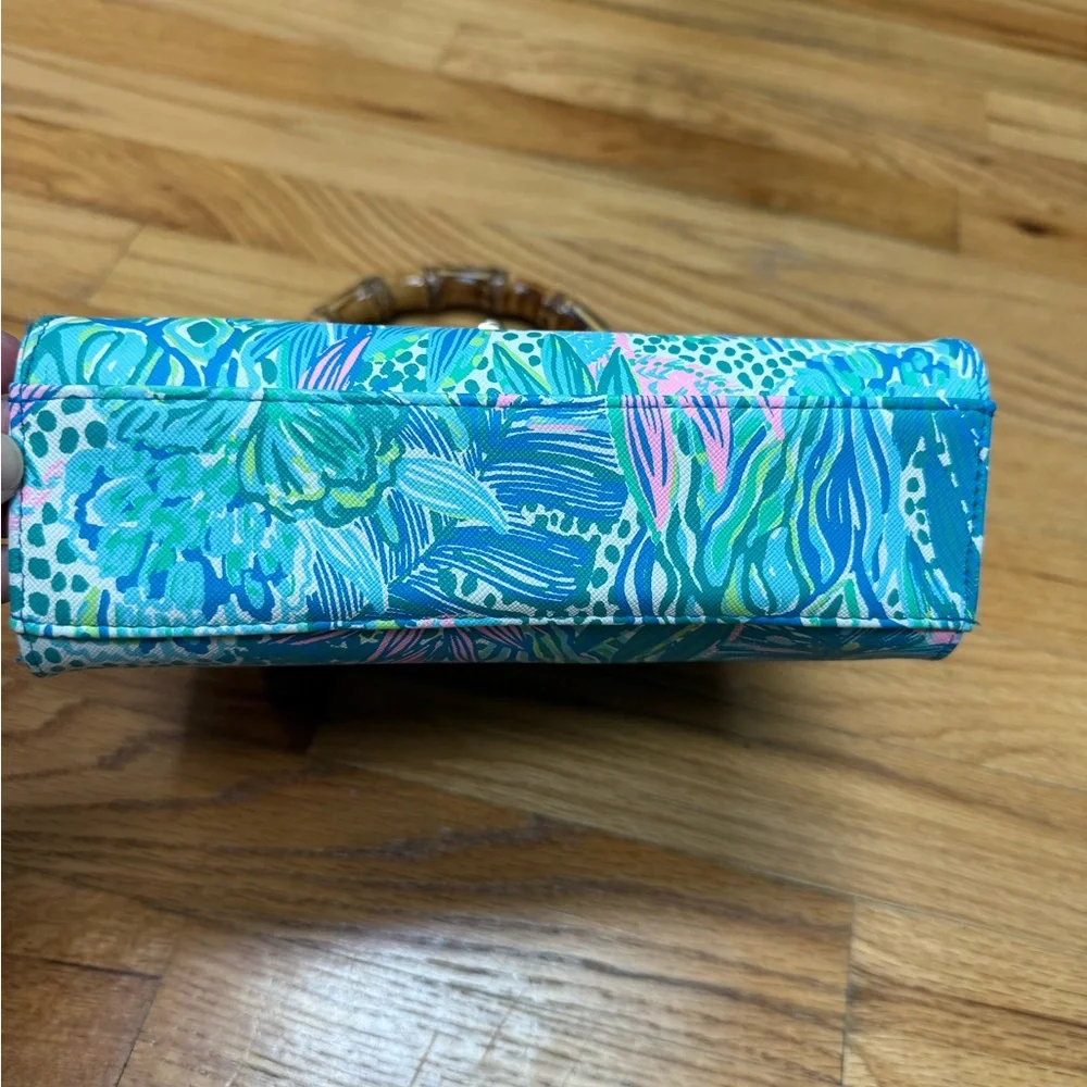 Lilly Pulitzer Handbag with Bamboo Handle NWOT